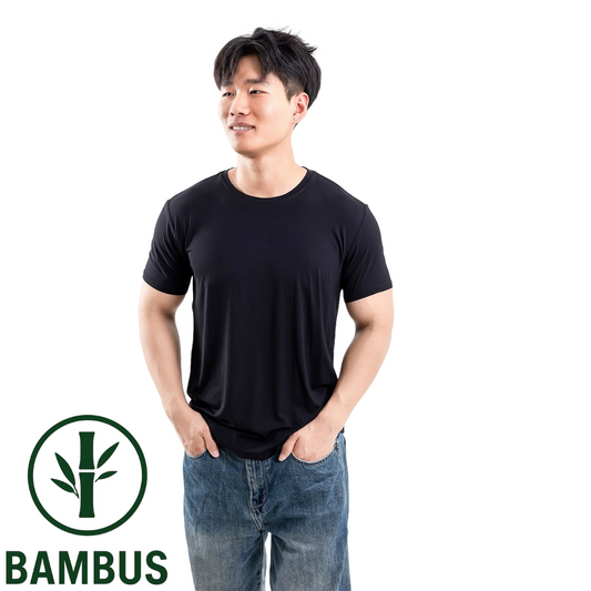 T-Shirt - Bambus | Sort (2-pak)