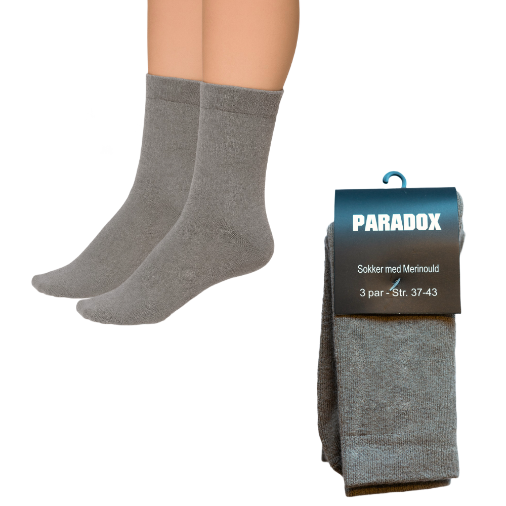 Sokker - Merinould | Grå (3 par)