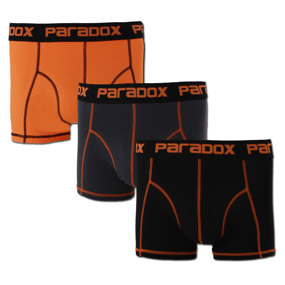 Boxer-Tights - Bomuld | Orange (3-pak)