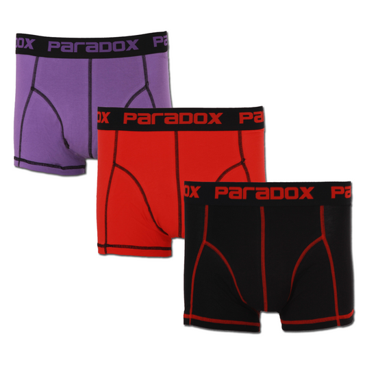Boxer-Tights - Bomuld | Red (3-pak)