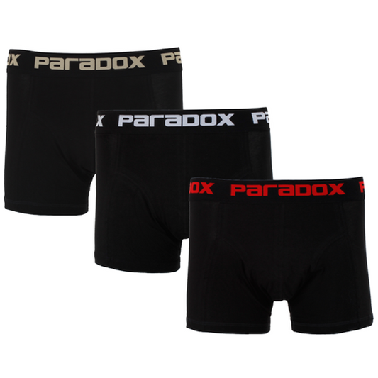 Boxer-Tights - Bomuld | Black (3-pak)