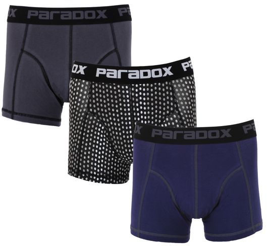 Boxer-Tights - Bomuld | Grey 1 (3-pak)
