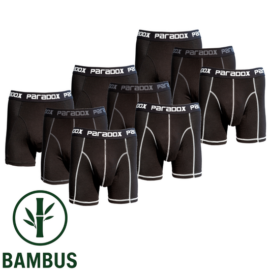 [KAMPAGNE] Boxer-Tights - Bambus | Black (9-pak)