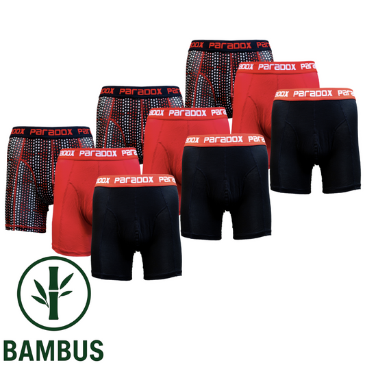 [KAMPAGNE] Boxer-Tights - Bambus | Red (9-pak)