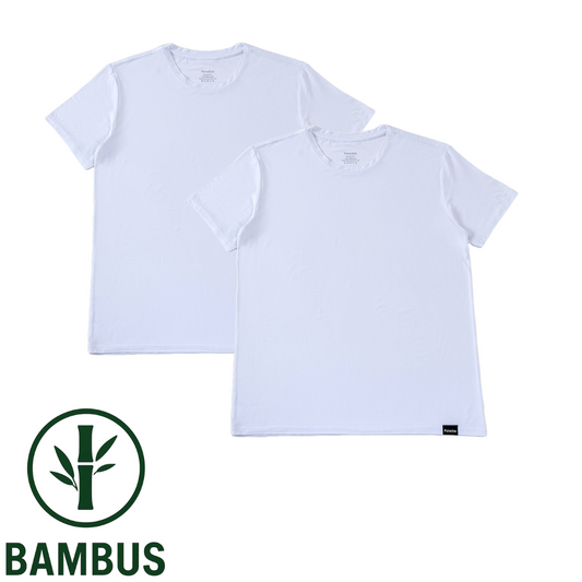 [KAMPAGNE] T-Shirt - Bambus | Hvid (4-pak)
