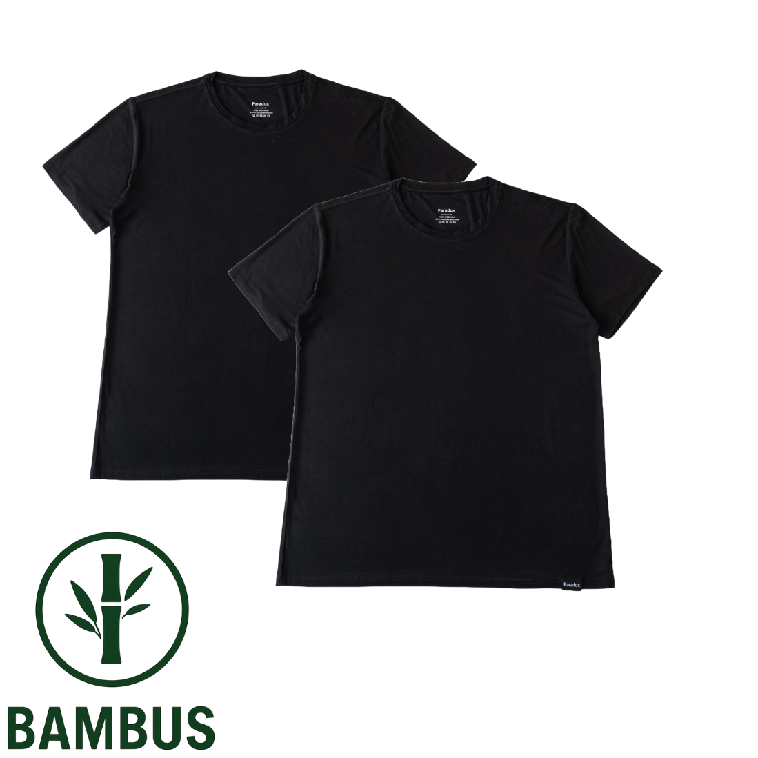 [KAMPAGNE] T-Shirt - Bambus | Sort (4-pak)