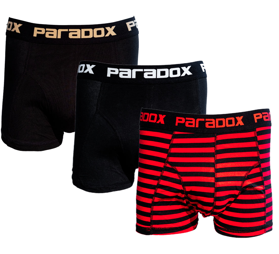 Boxer-Tights - Bomuld | Black 1 (3-pak)