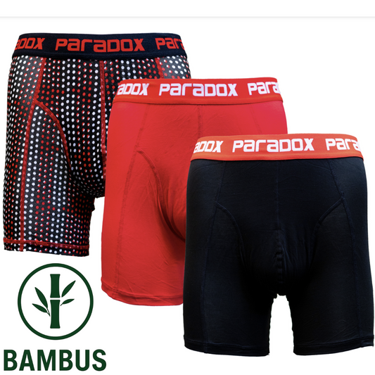 Boxer-Tights - Bambus | Red (3-pak)